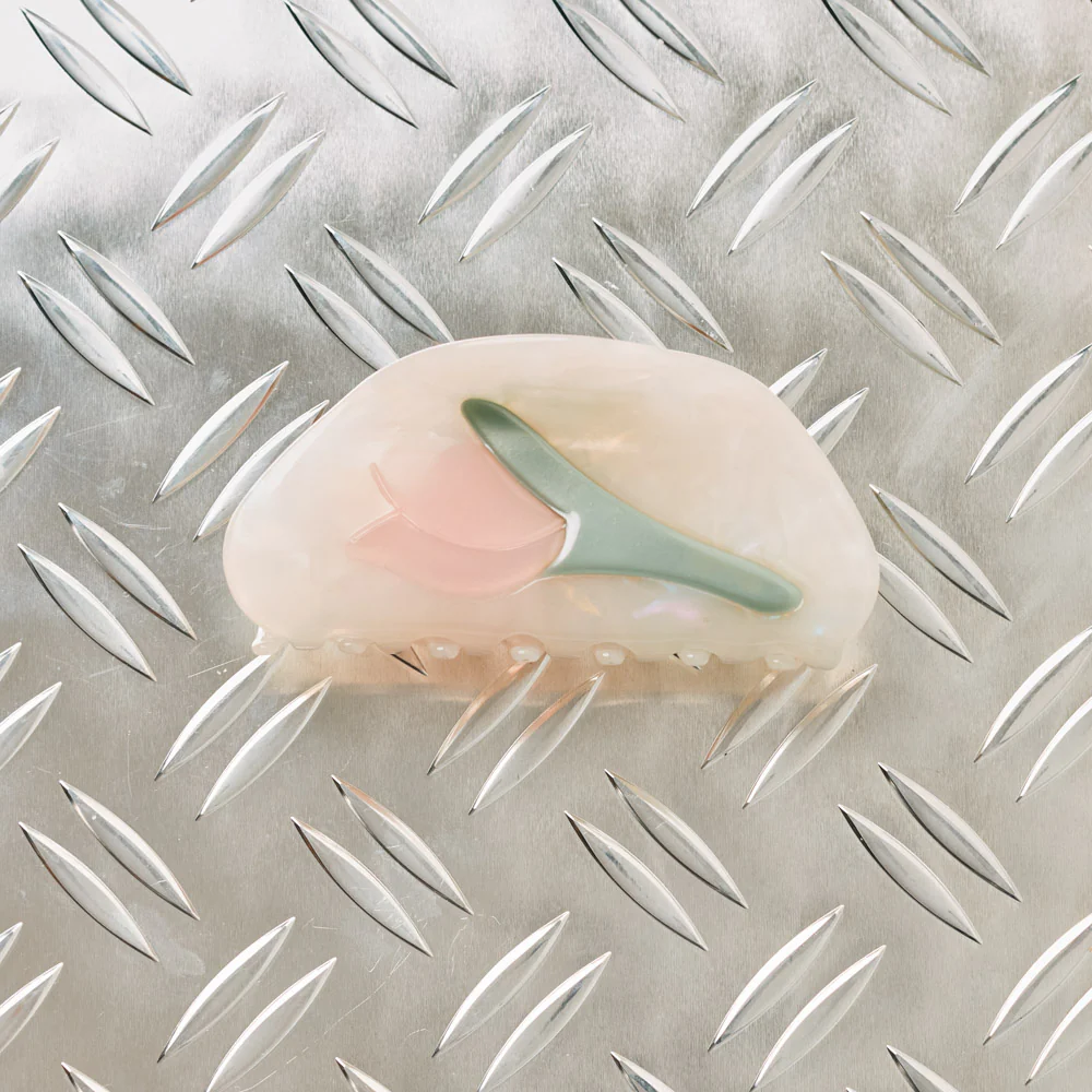 Pince à cheveux - Tulipe Rose - Clédor