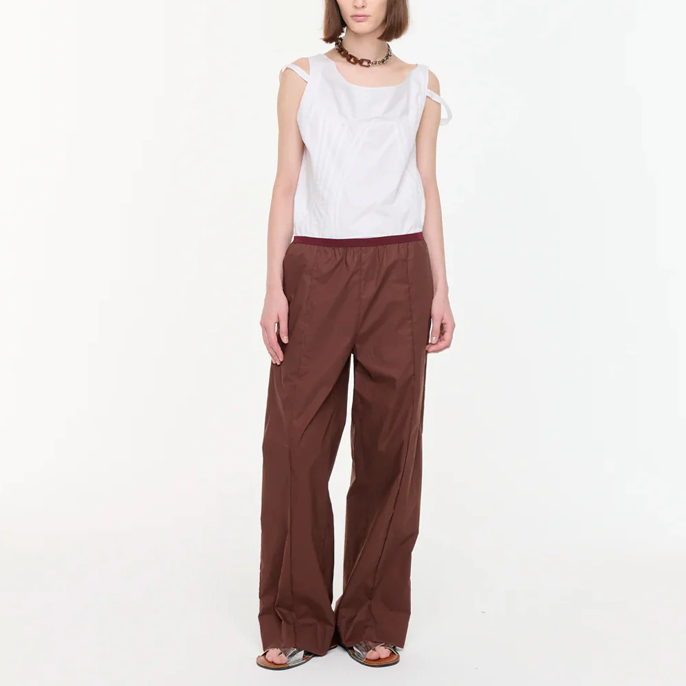 PLAN C - Pantalon Wide Leg - Café - Image 2