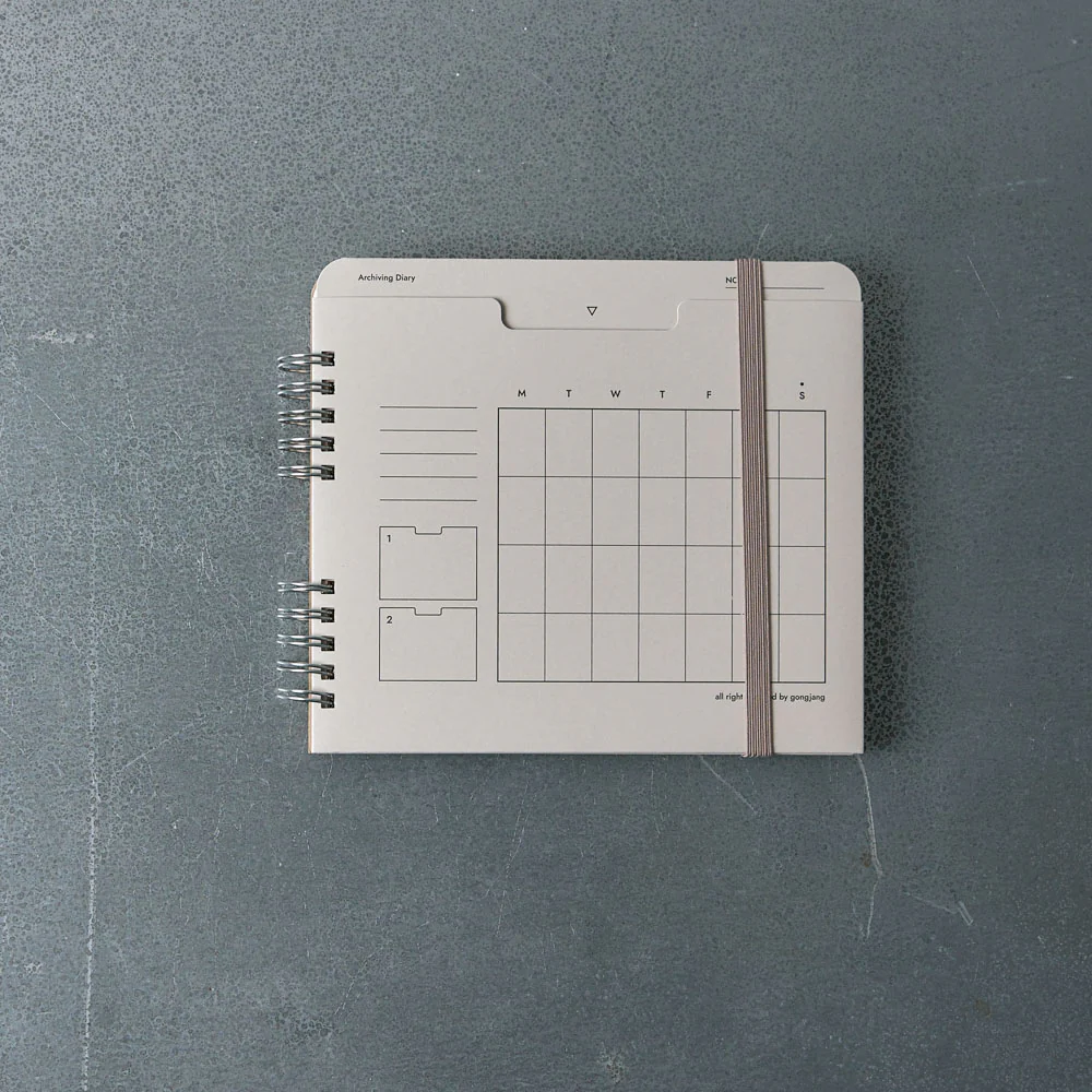 Planner 6 mois - Gris