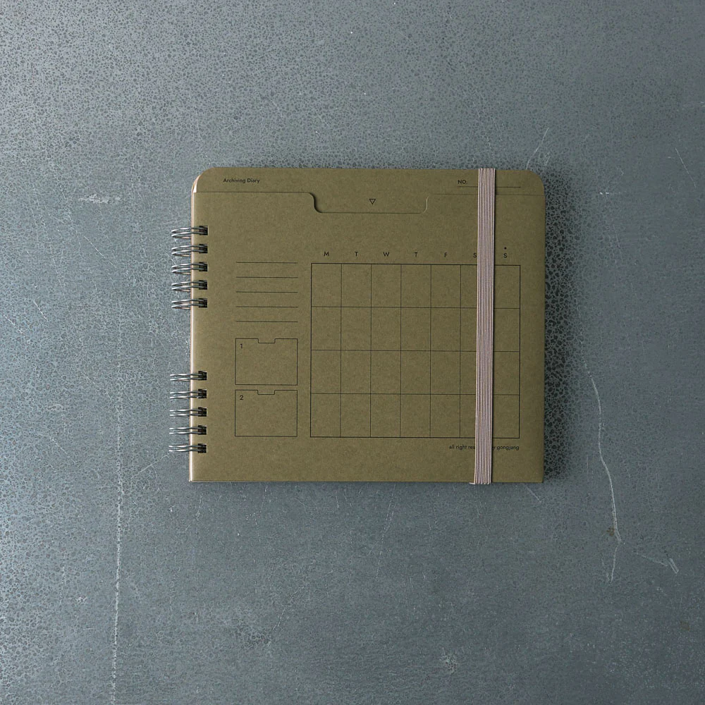 Planner 6 mois - Vert olive