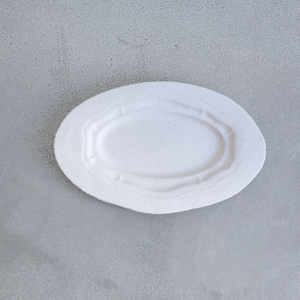Plat oval Réfectoire - Sable Mat