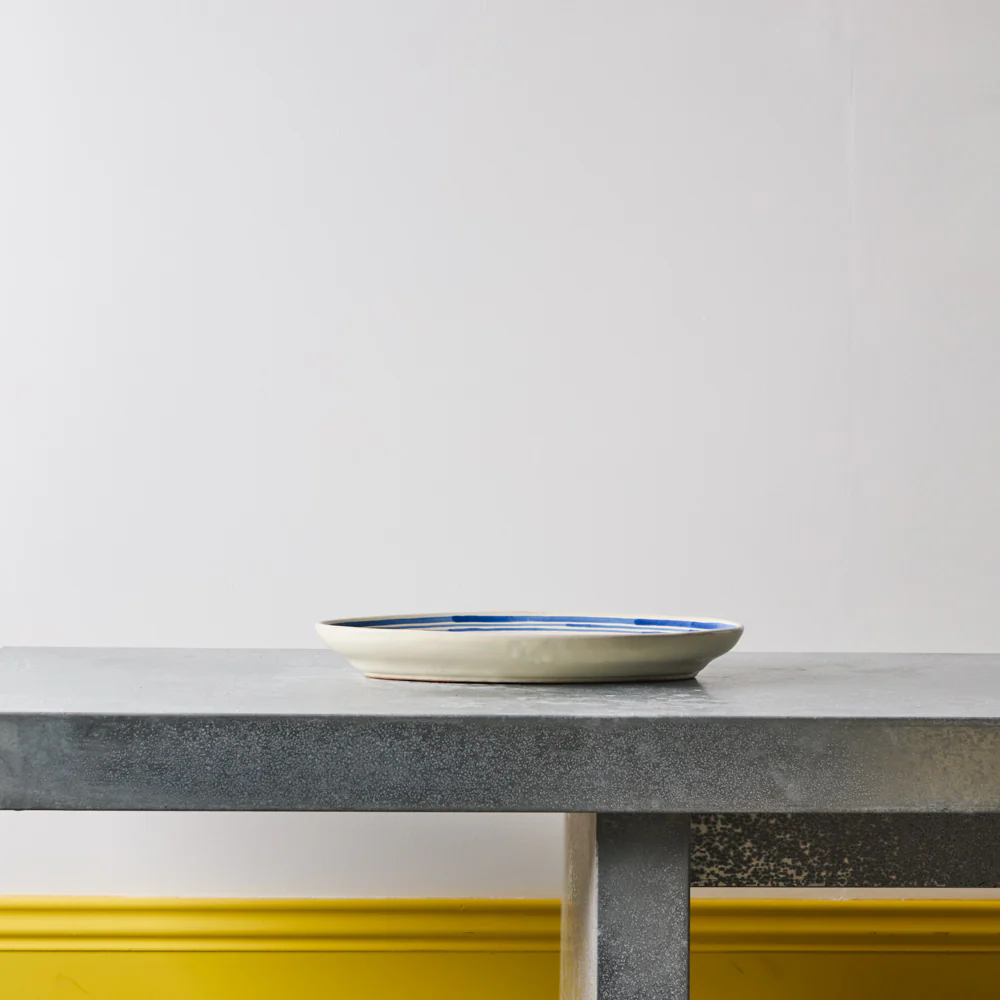 Plat ovale  - Ligne Bleu - Image 2