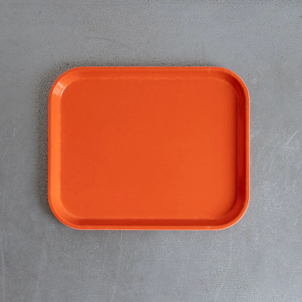 Plateau en fibre de verre - Orange Citrus
