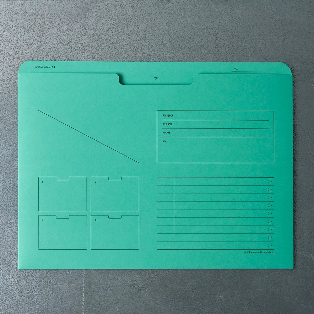 Pochette Ă documents A4 - Menthe