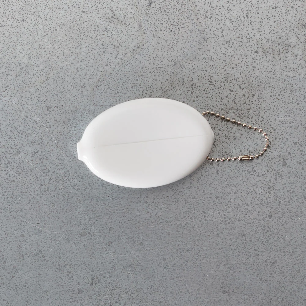 Porte clé monnaie Merci - Blanc - Image 2