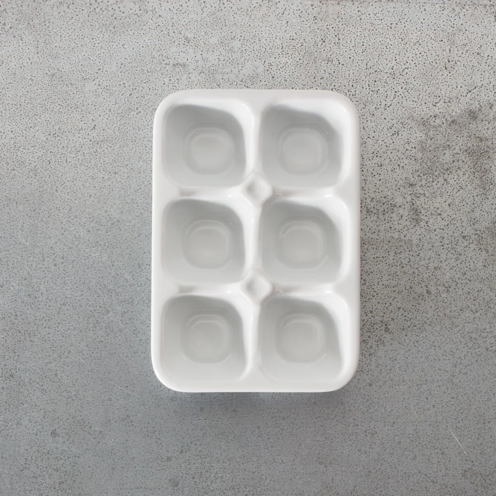 Porte oeuf X6 - Blanc