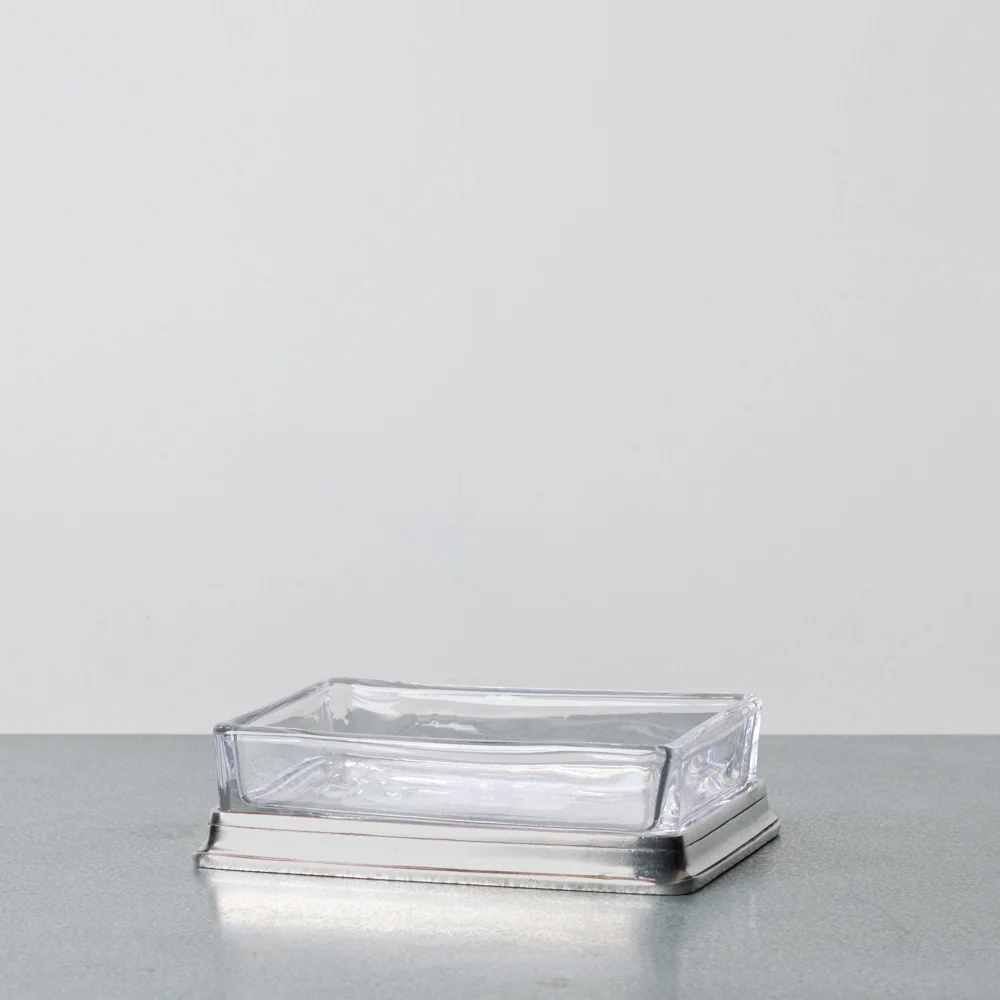 Porte savon en verre et étain - Cosi Tabellini - Image 2