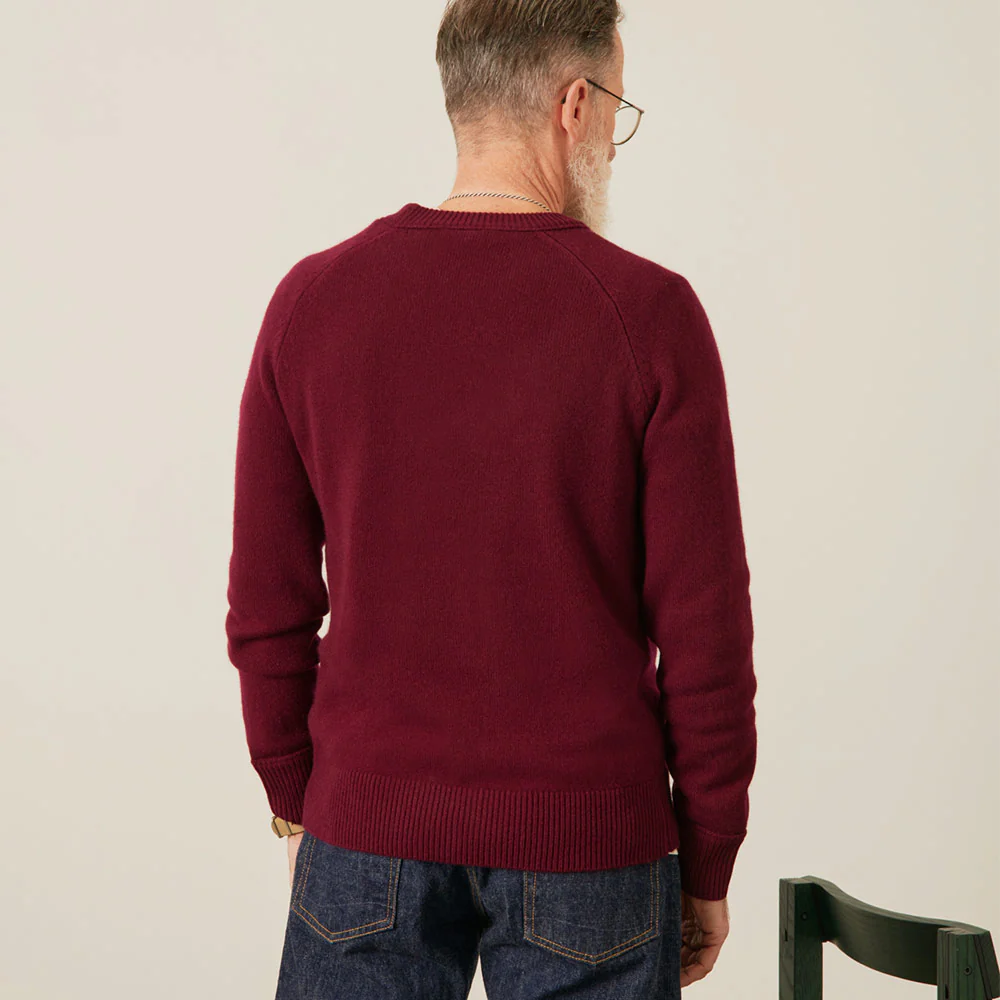 Merci - Pull Boxy en cachemire - Bordeaux - Image 4