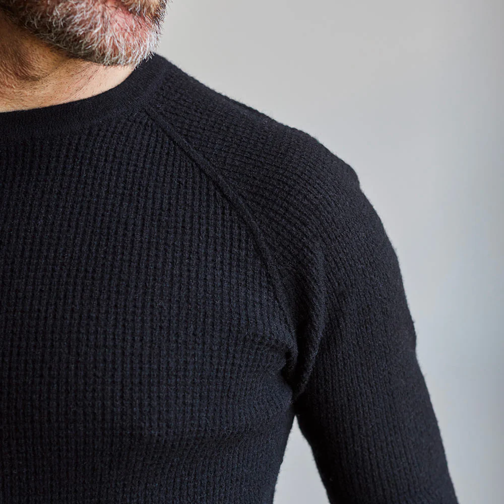 Merci - Pull en laine - Noir Charbon - Image 3