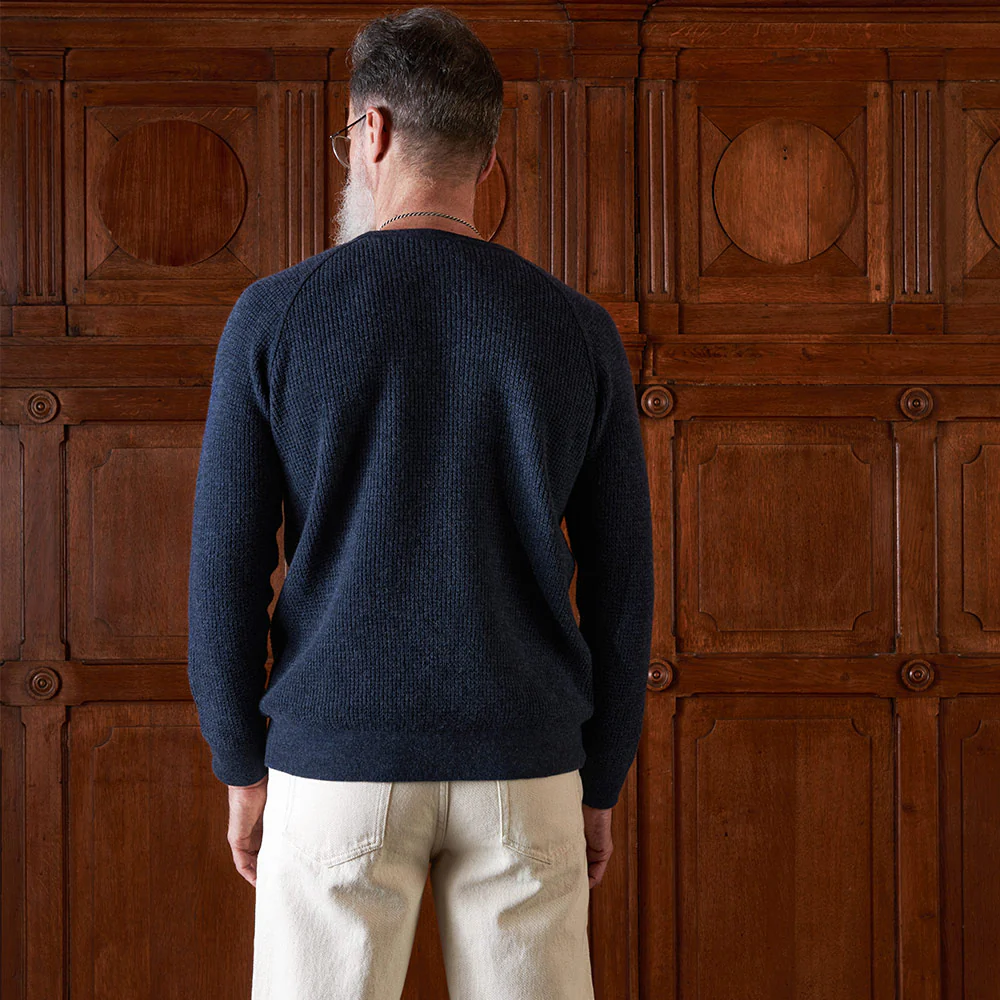 Merci Pull en laine Bleu - Image 4
