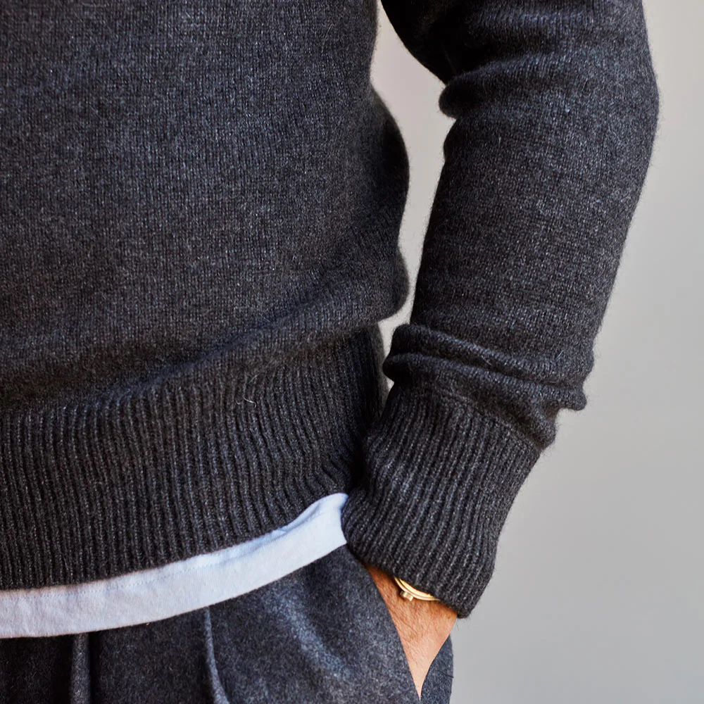 Merci - Pull Sweat Man en cachemire - Charbon - Image 3