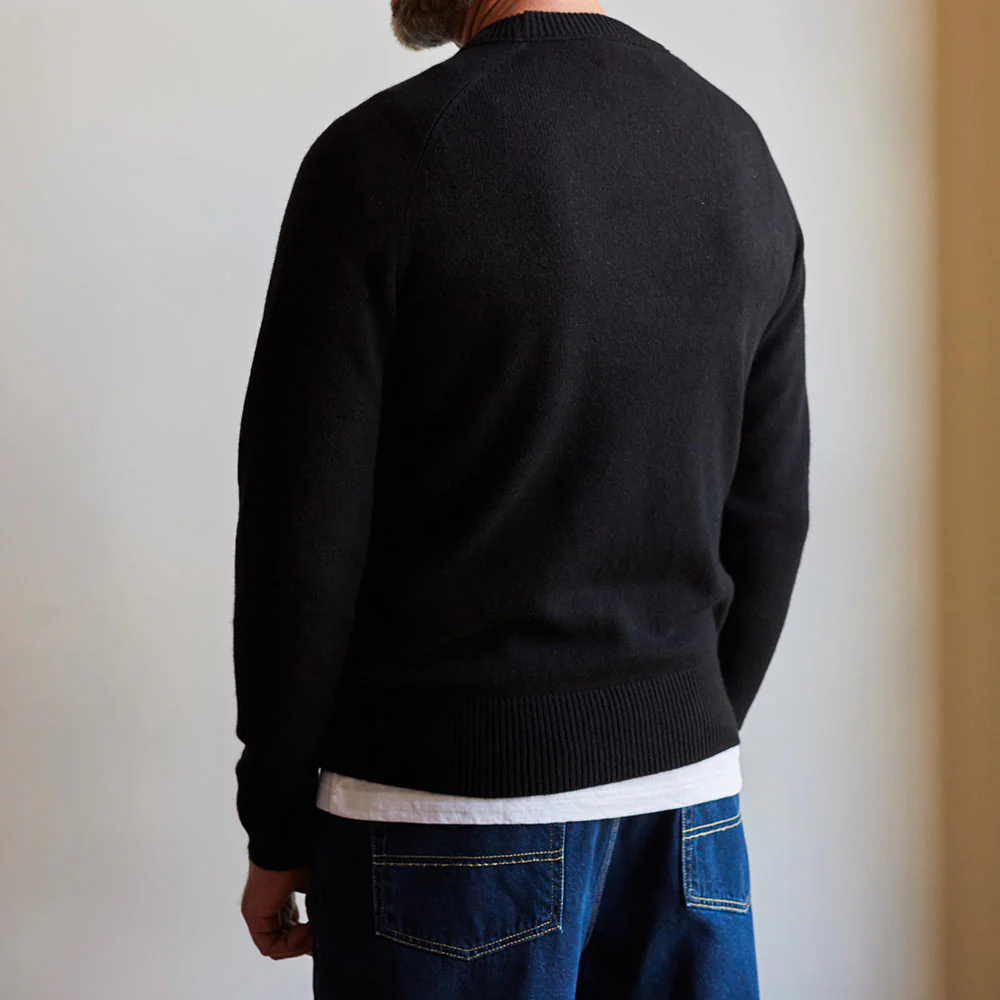 Merci - Pull Sweat Man en cachemire - Noir - Image 3