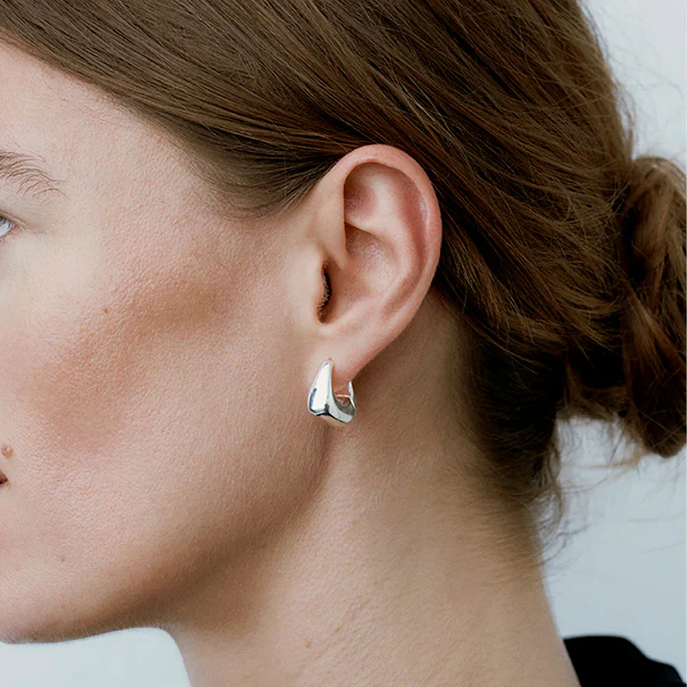 RAGBAG - Boucles d'oreilles Datura Cerceaux - Argent - Image 2