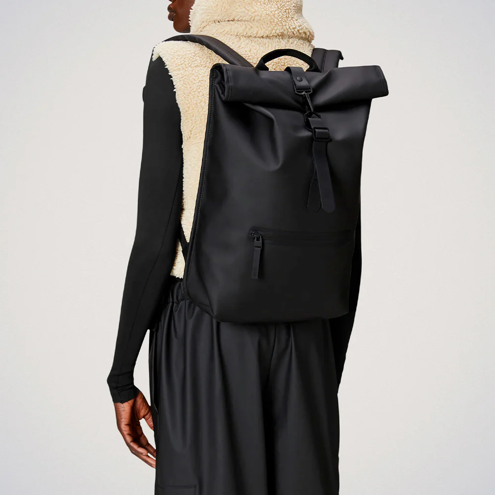 Rains - Sac à dos Rolltop Rucksack - Noir - Image 2