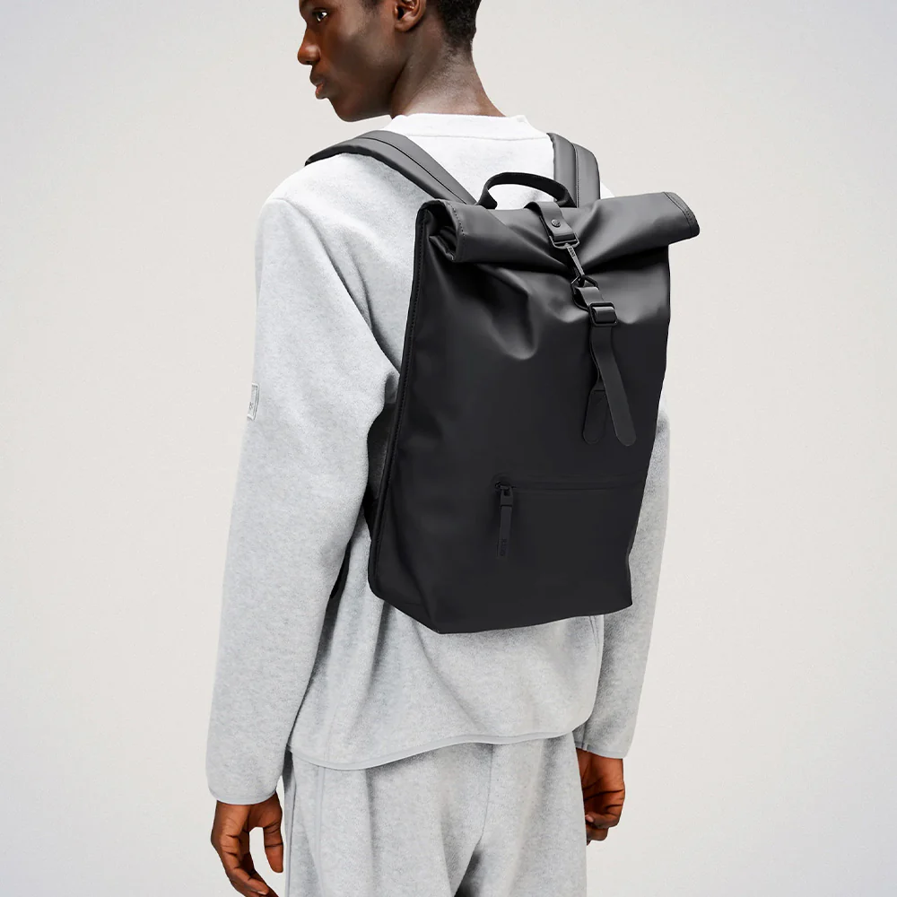 Rains - Sac à dos Rolltop Rucksack - Noir - Image 3