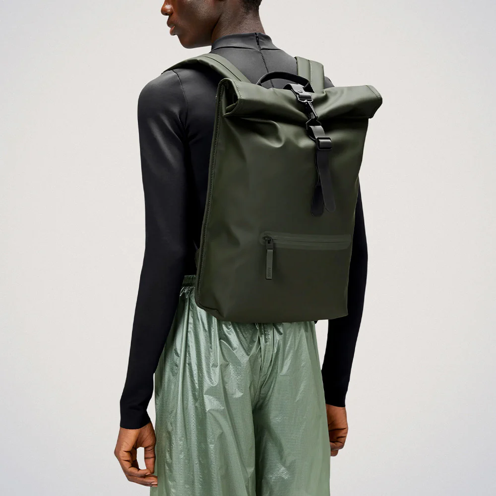 Rains - Sac Ă dos Rolltop Rucksack - Vert - Image 2