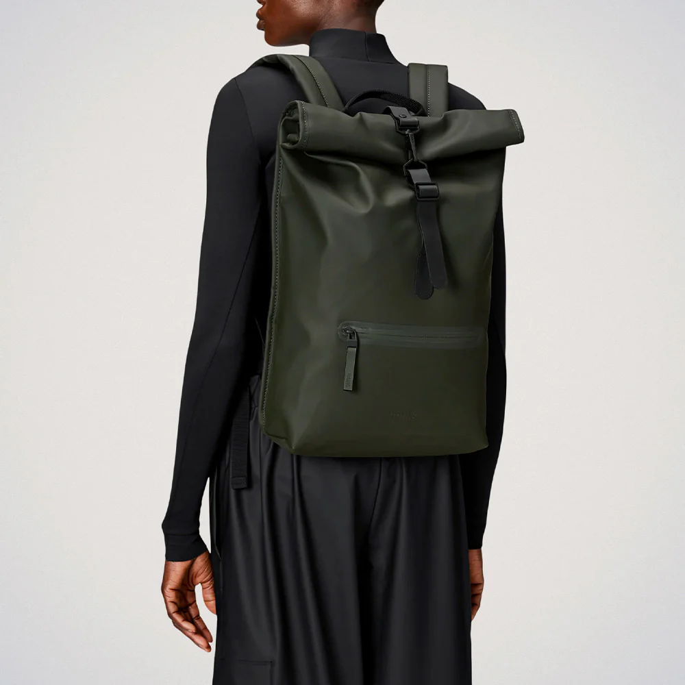 Rains - Sac Ă dos Rolltop Rucksack - Vert - Image 3