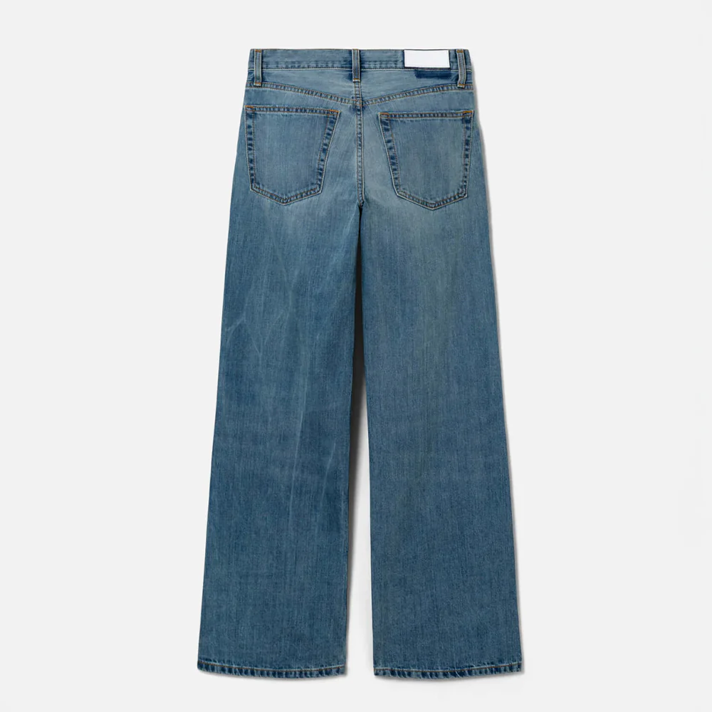 RE/DONE - Jeans Mid Rise Wide Leg - Authentica Indigo - Image 5