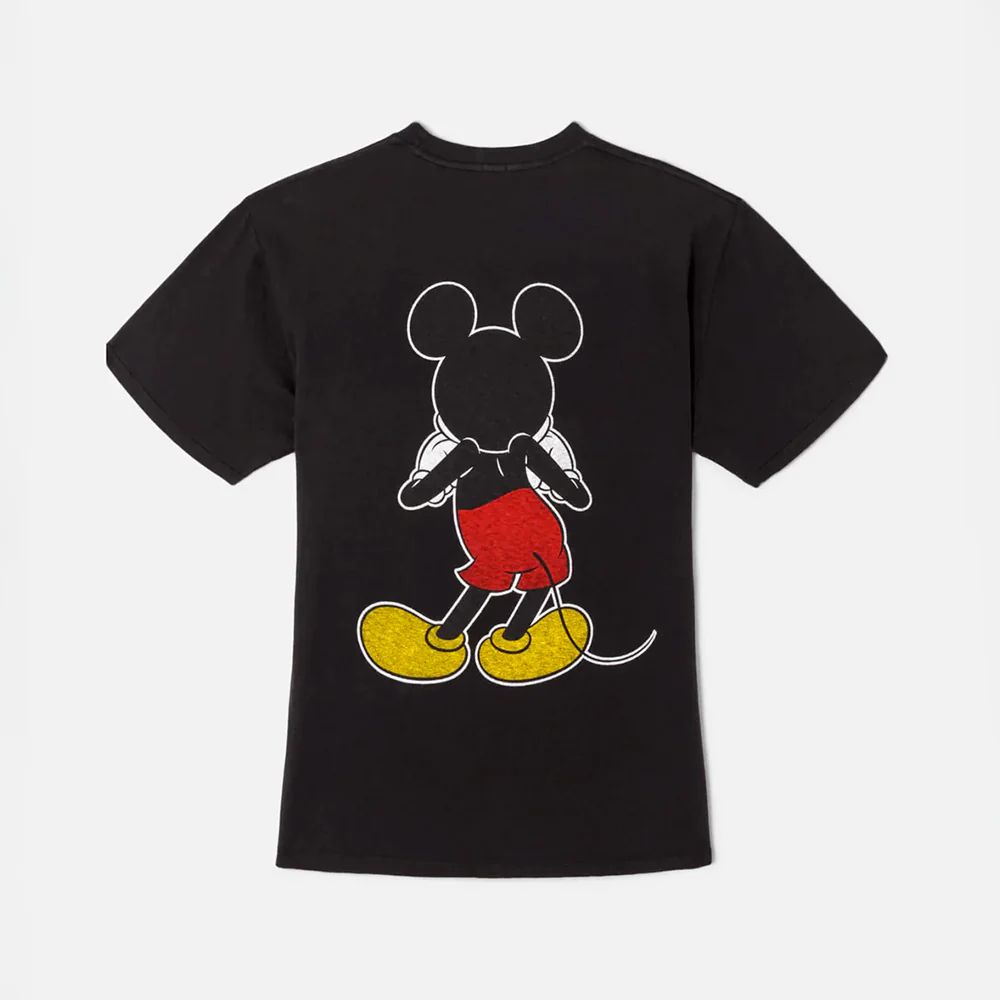 RE/DONE -T-Shirt Boyfriend Silly Mickey Mouse -Noir - Image 4