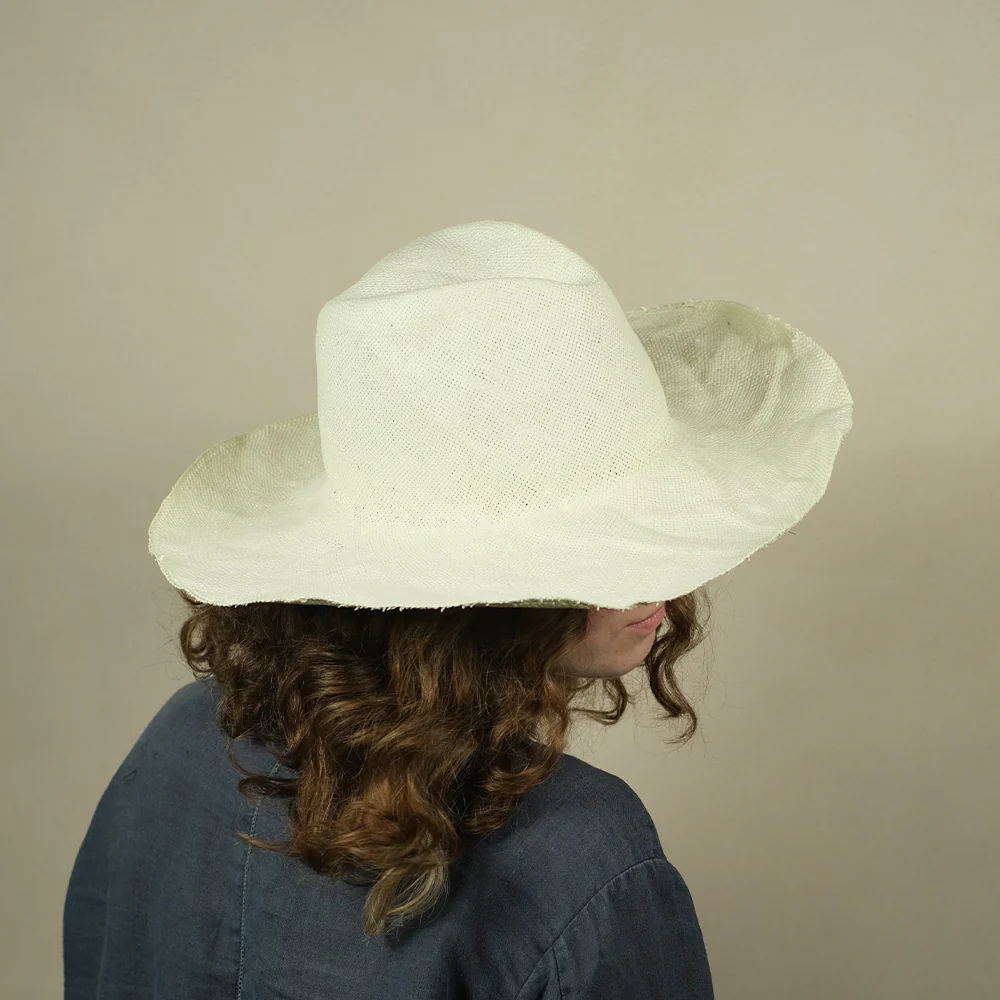 Reinhard Plank - Chapeau Boncia Raw - Blanc - Image 2
