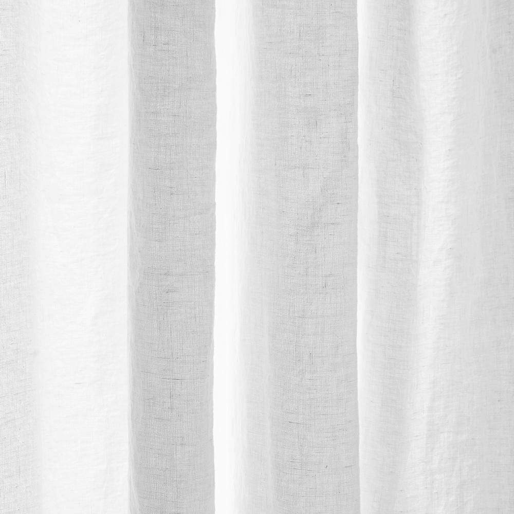 Rideau en lin lavé - Blanc Optique - Image 3