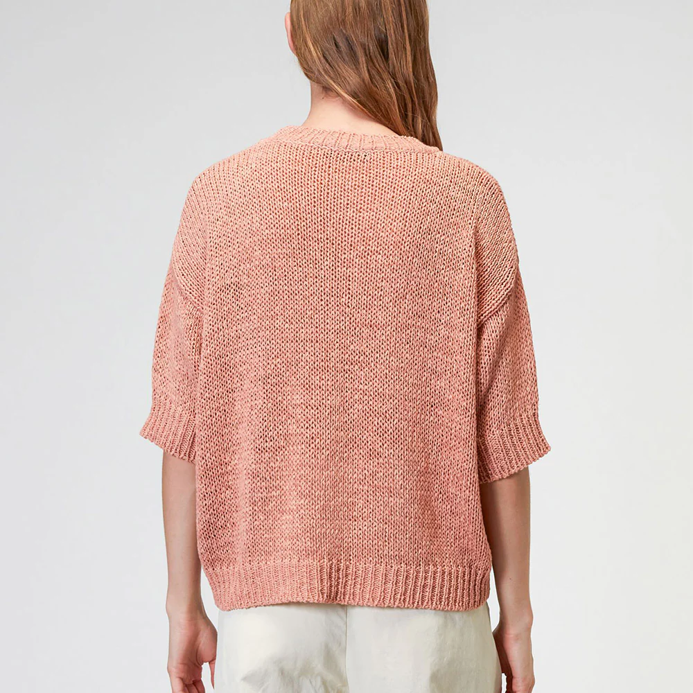 Roberto Collina - T-Shirt en Maille - PĂȘche - Image 4