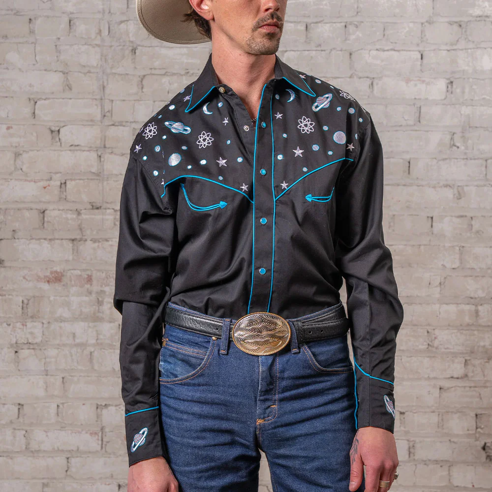 Rockmount - Chemise Out Of This World Western - Noir