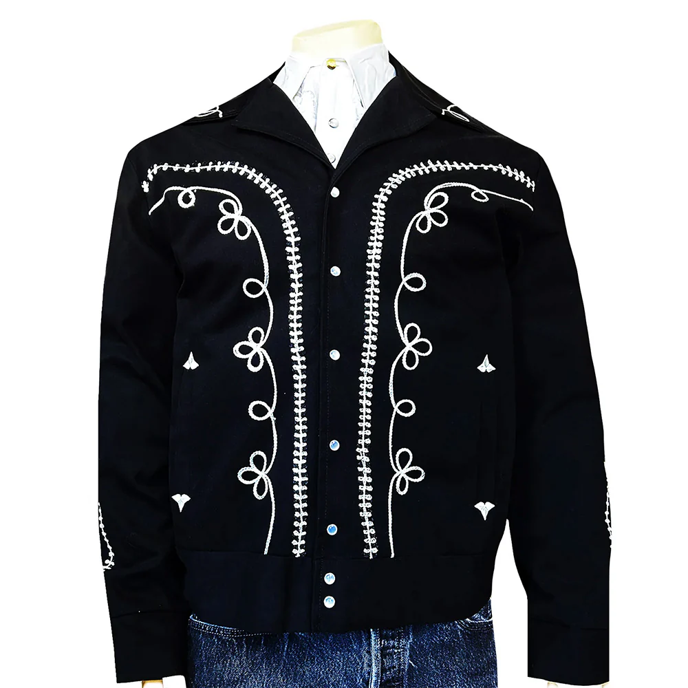 Rockmount - Veste Western Bolero - Noir & Blanc