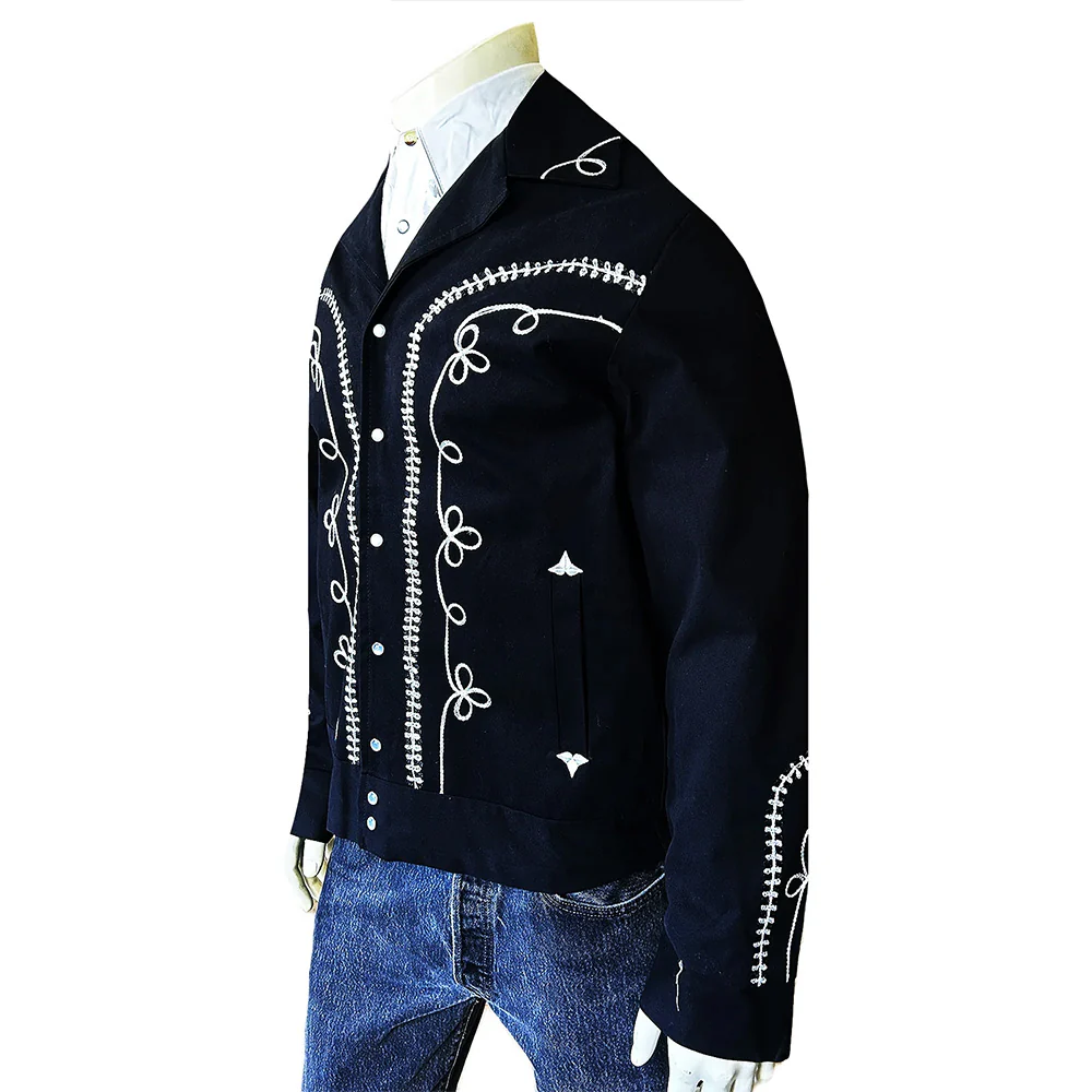 Rockmount - Veste Western Bolero - Noir & Blanc - Image 2