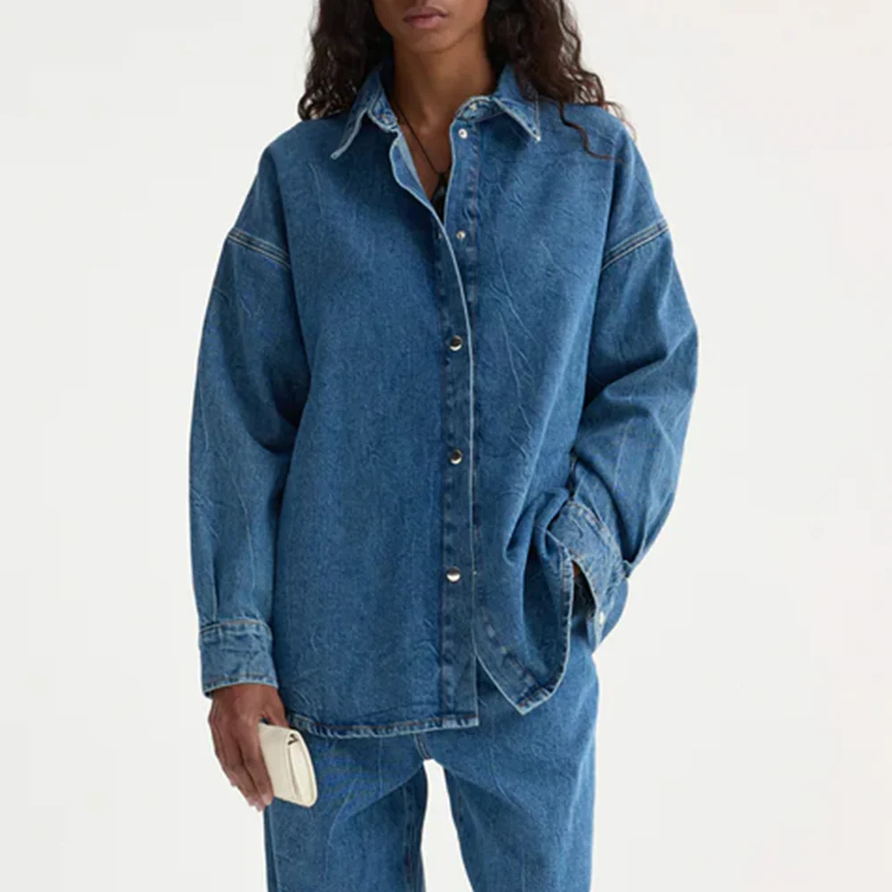 Rohe - Chemise Denim Oversized - Bleu Mid - Image 2