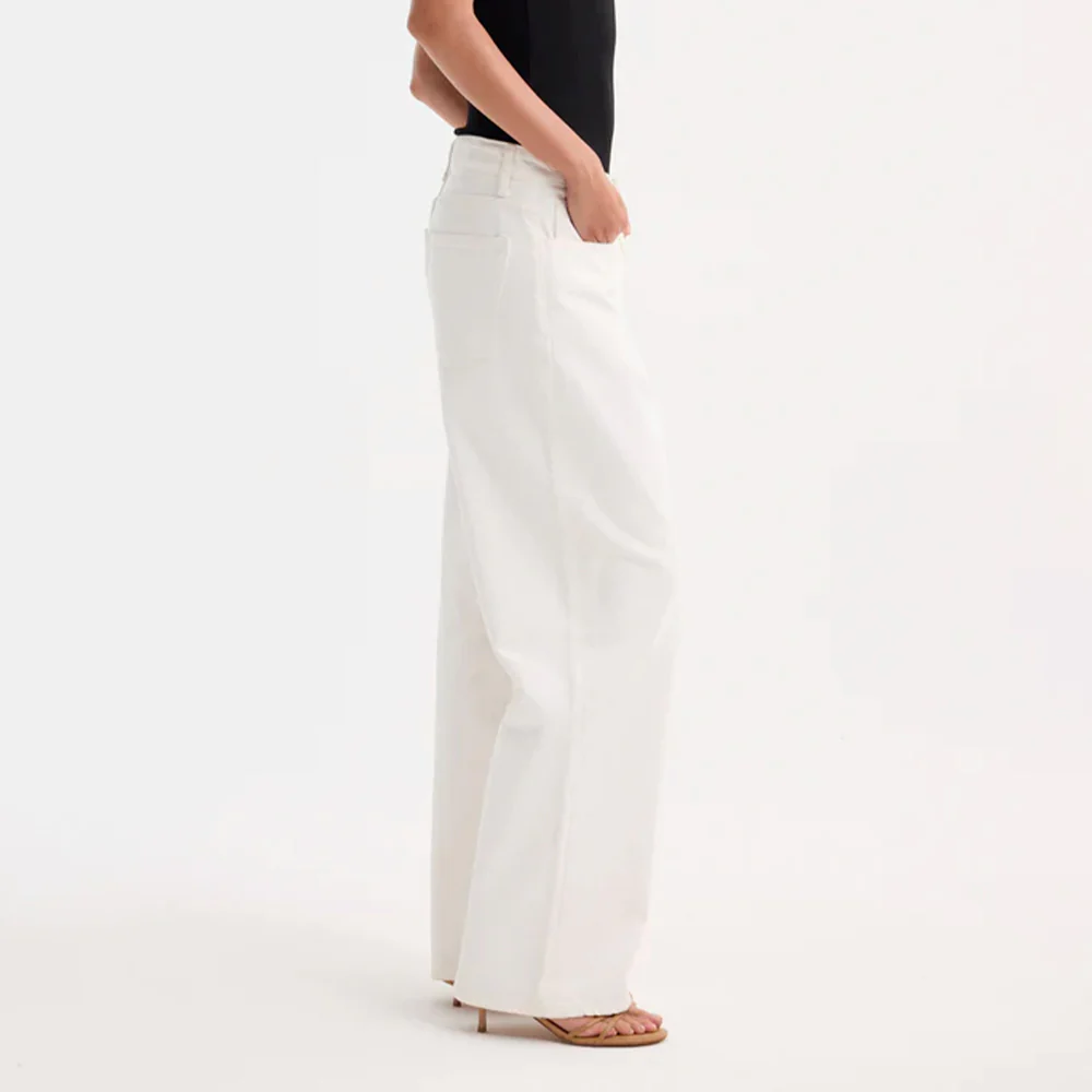 Rohe - Jeans Baggy Fit Denim - Blanc Optic - Image 3