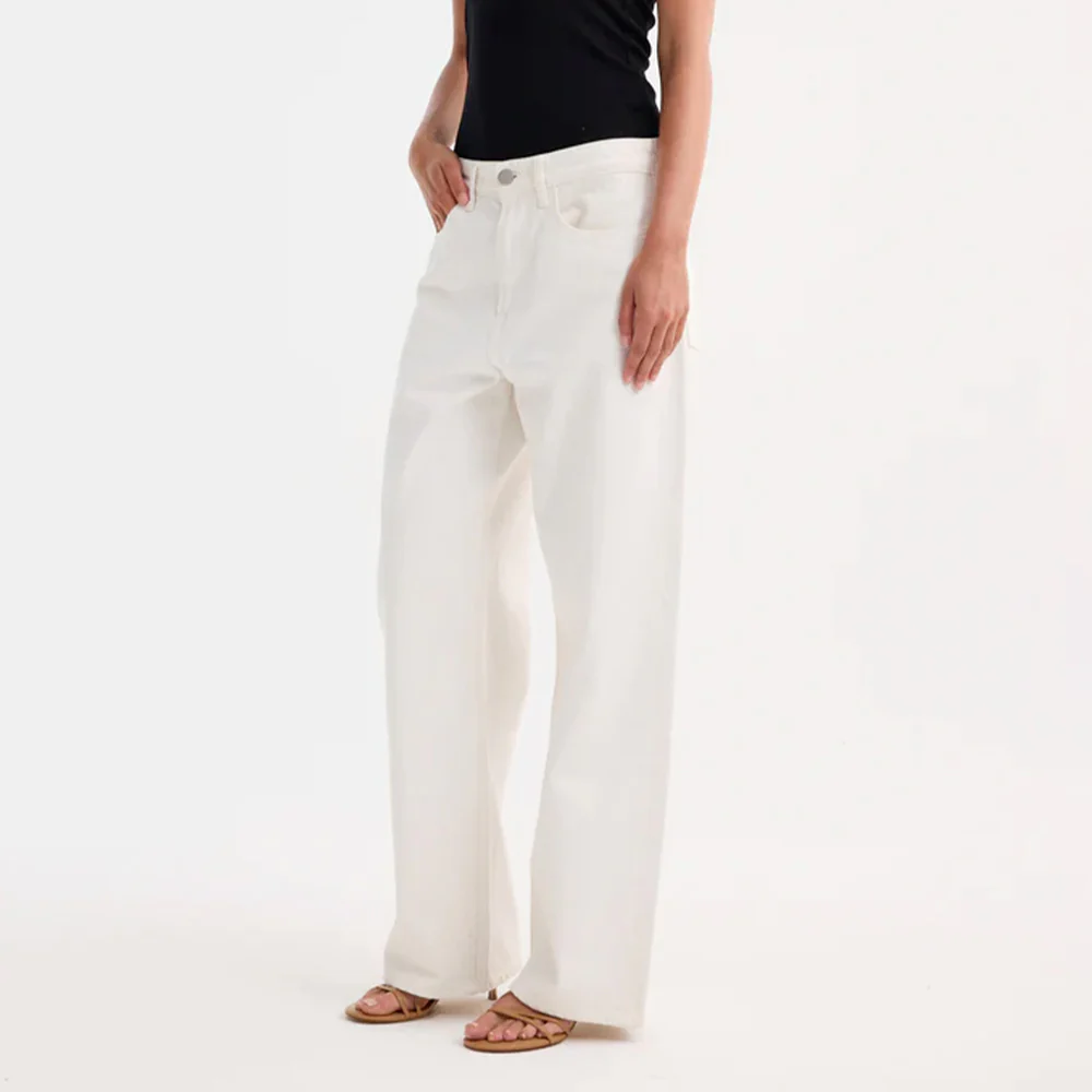 Rohe - Jeans Baggy Fit Denim - Blanc Optic - Image 5