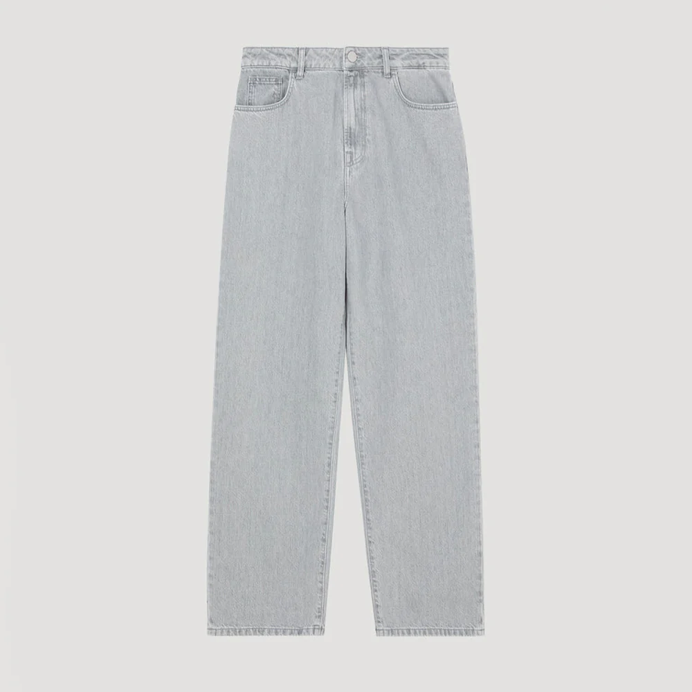 Rohe - Jeans Baggy Fit Denim - Gris délavé