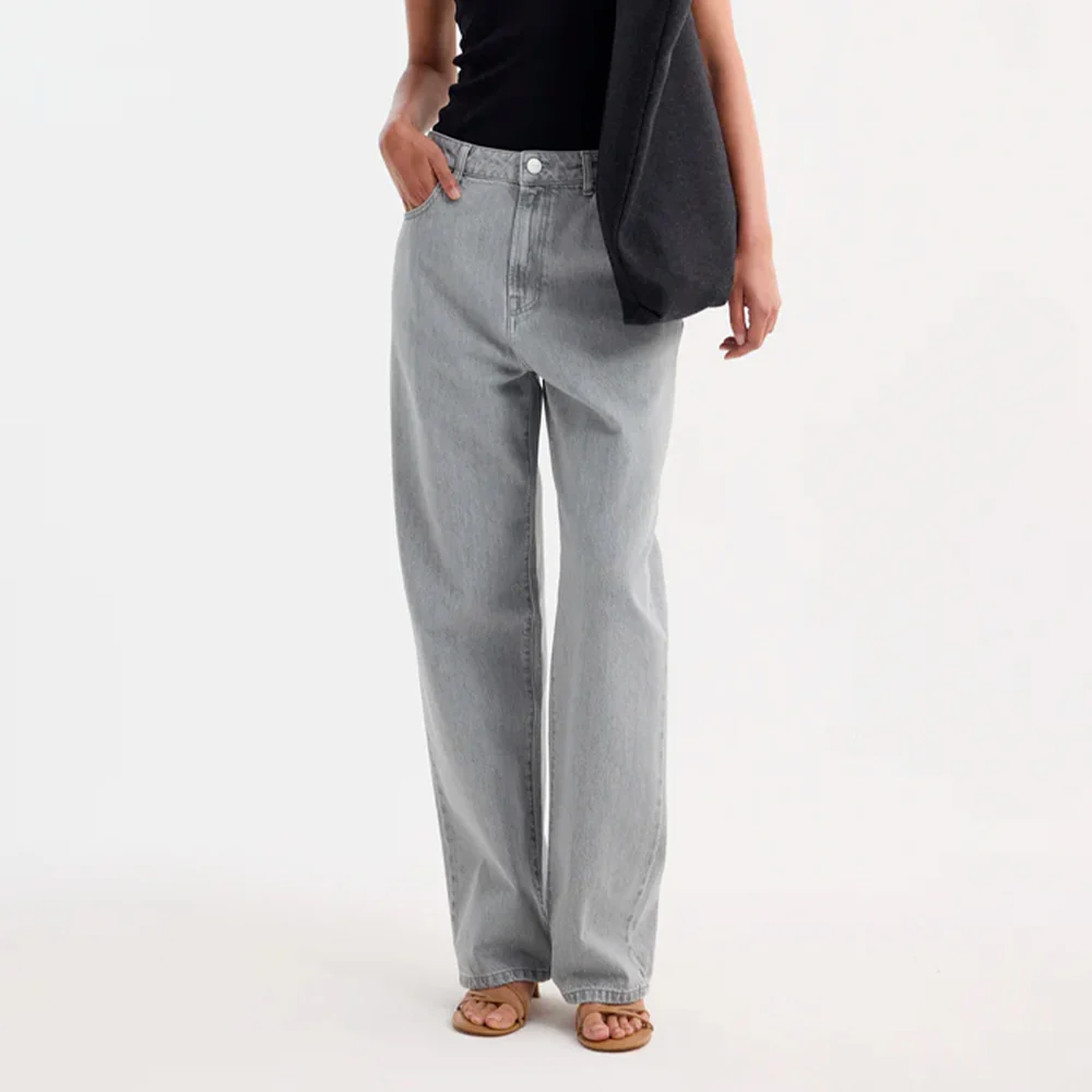 Rohe - Jeans Baggy Fit Denim - Gris délavé - Image 2