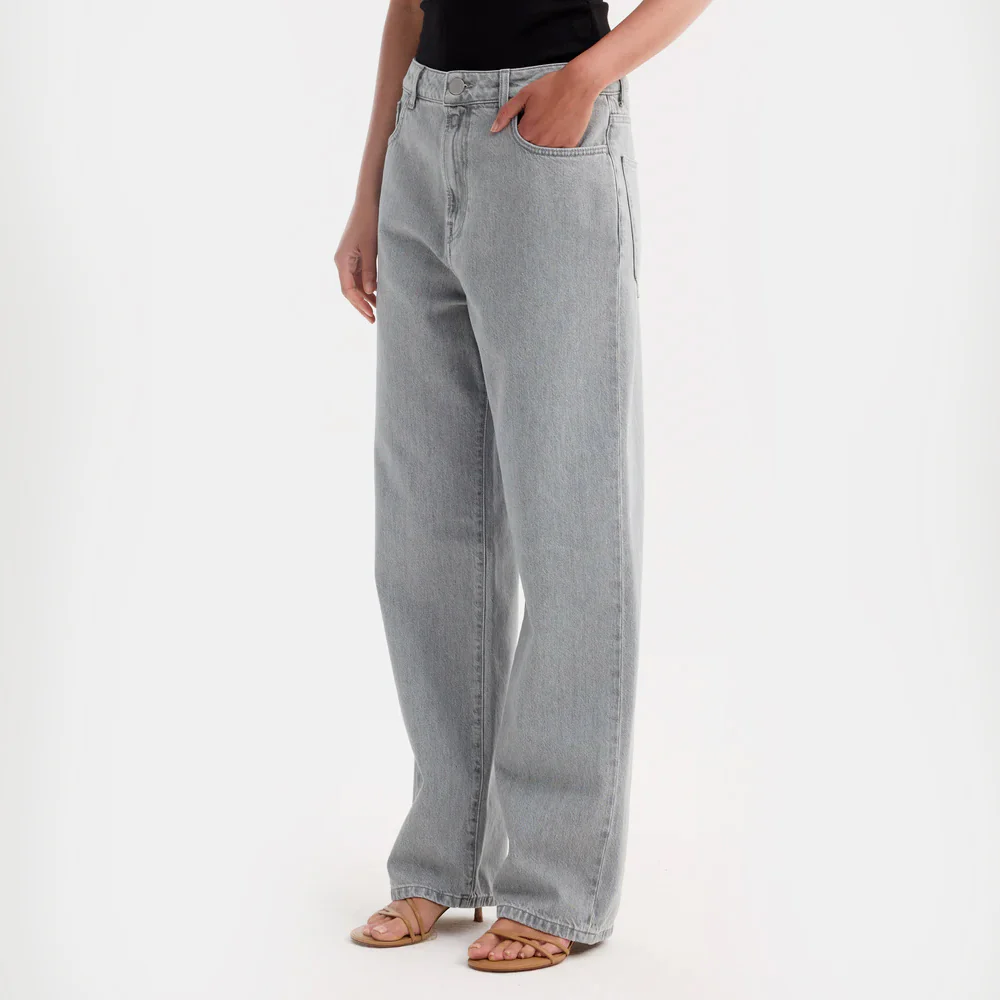 Rohe - Jeans Baggy Fit Denim - Gris délavé - Image 3