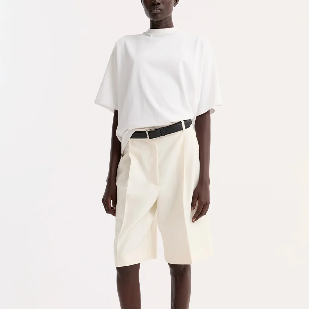 Rohe - T-shirt Oversize en coton - Blanc Optique - Image 2
