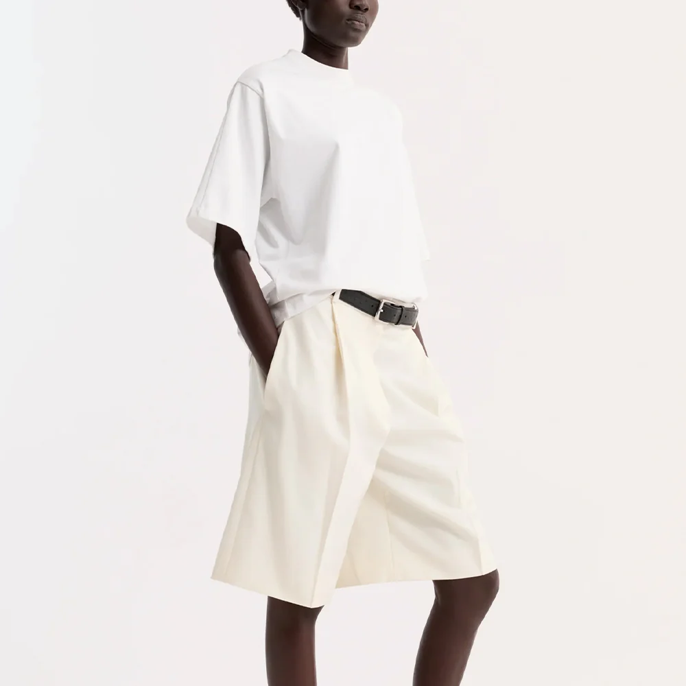 Rohe - T-shirt Oversize en coton - Blanc Optique - Image 3