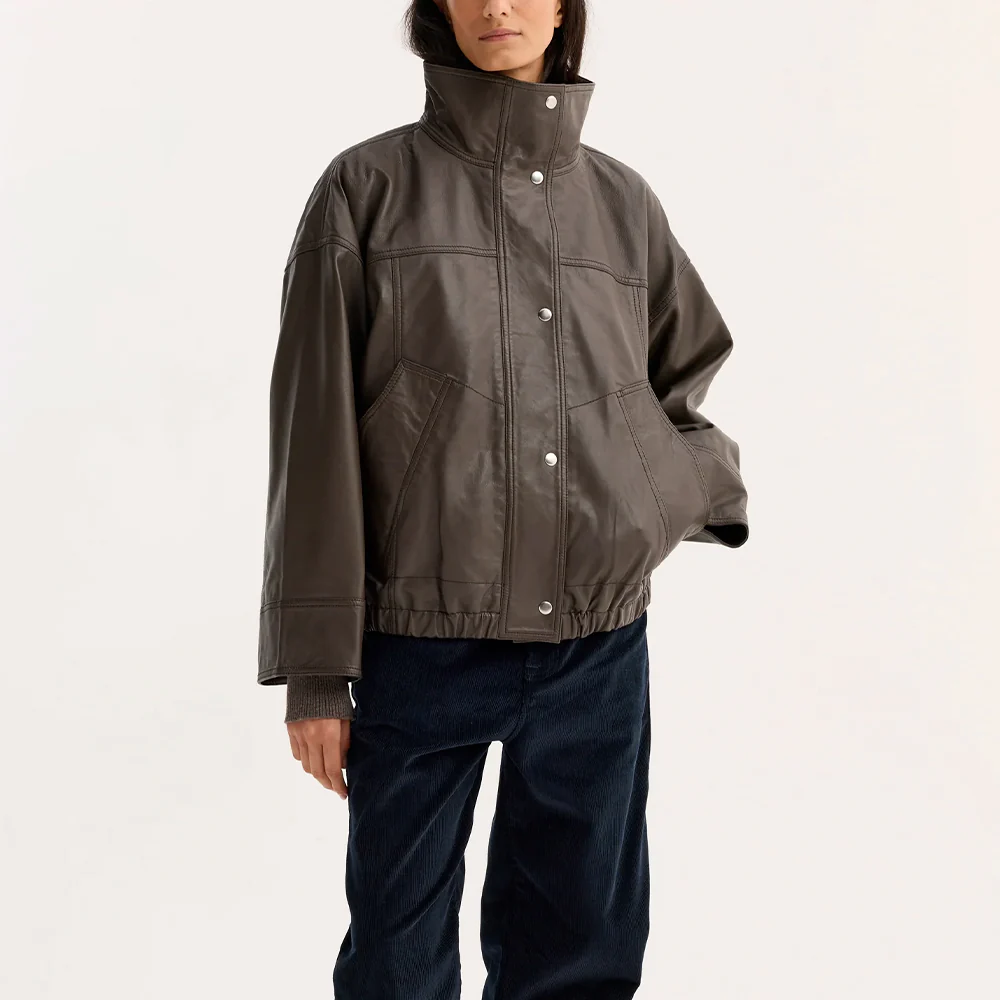 Rohe - Veste en cuir Réinventée - Earth - Image 3