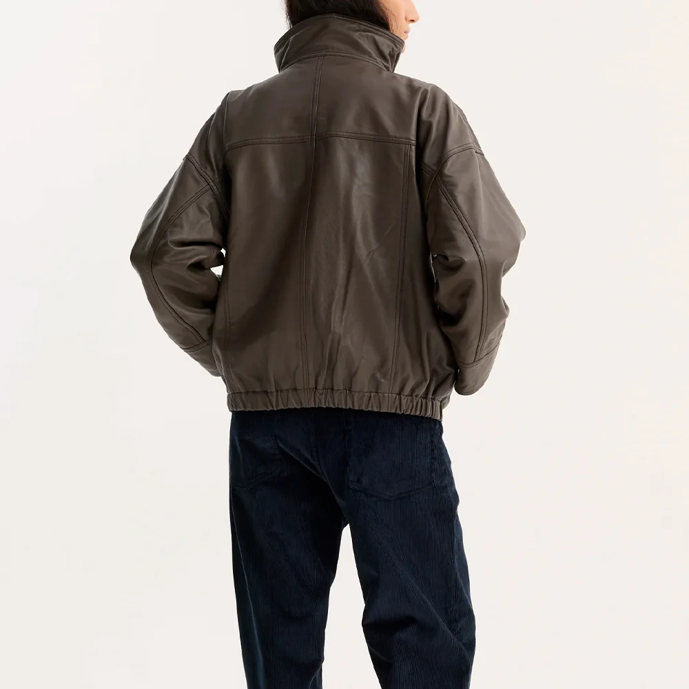 Rohe - Veste en cuir Réinventée - Earth - Image 4