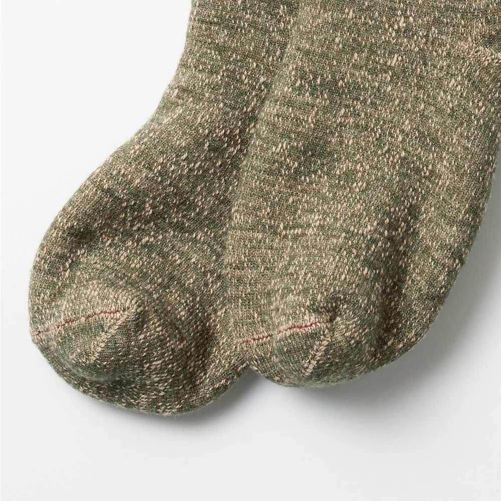 Rototo - Chaussettes double face - Vert/Marron - Image 4