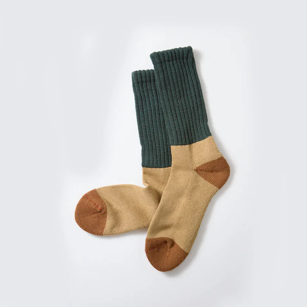 Rototo - Chaussettes multicolores - Vert/Kaki