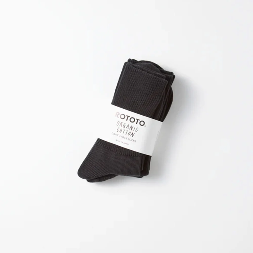 Rototo - Pack 3 chaussettes - Noir - Image 2