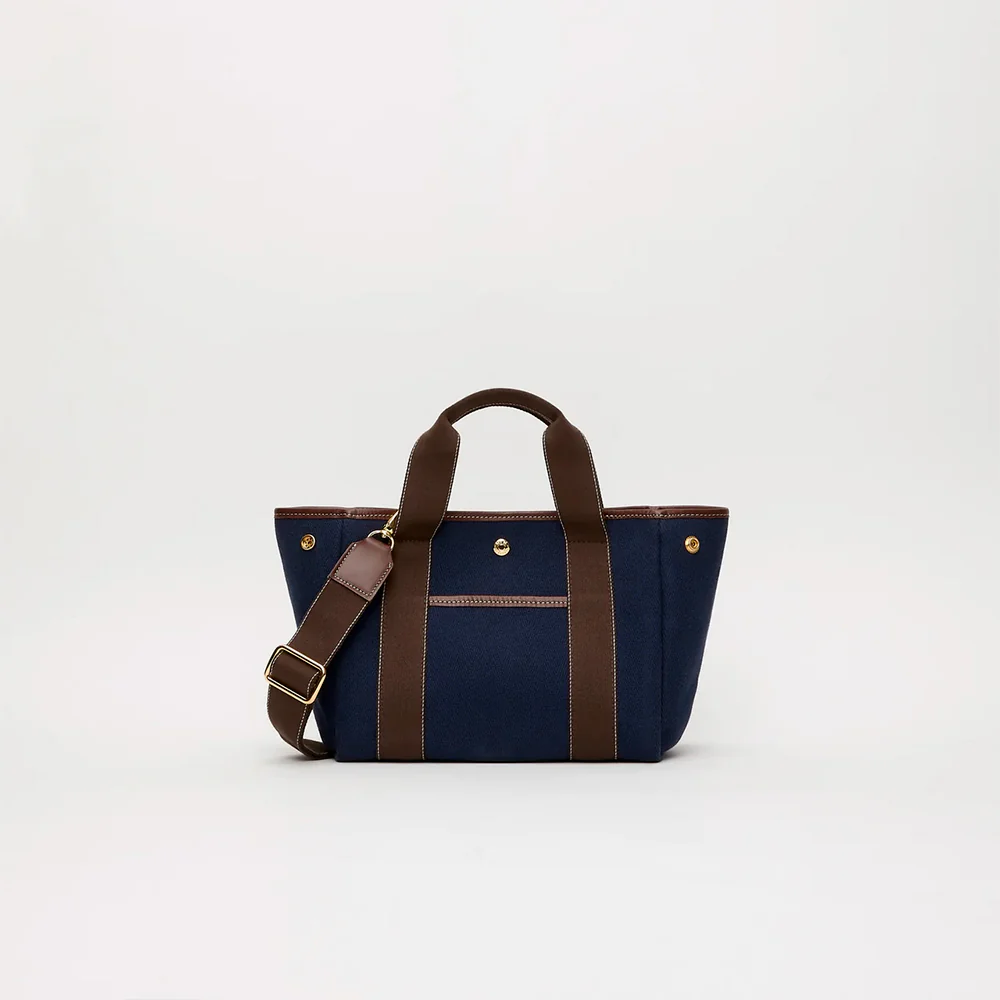 Rue de Verneuil - Sac Traversée S Pocket - Marine & Marron