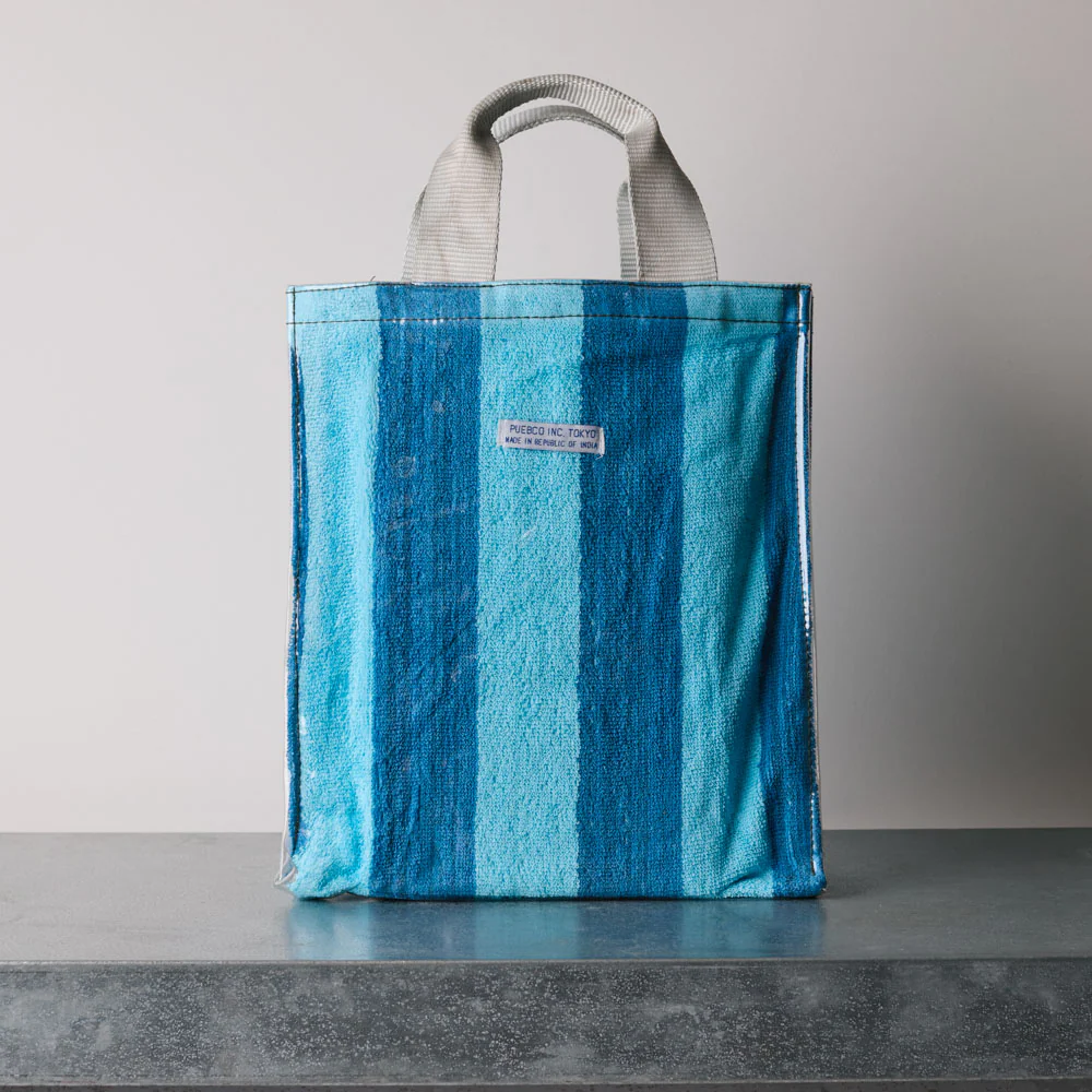 Sac éponge - Rayures Bleu