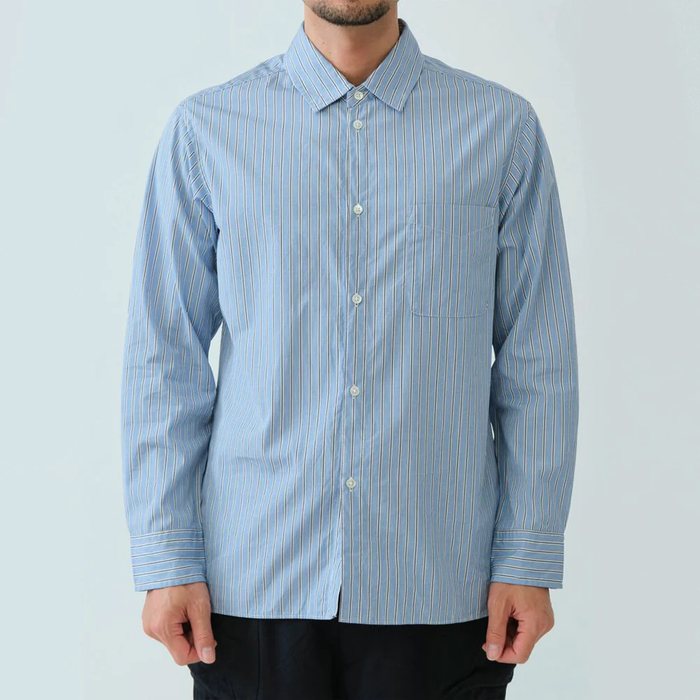 Sage de Cret - Chemise Rayée Thomas - Bleu