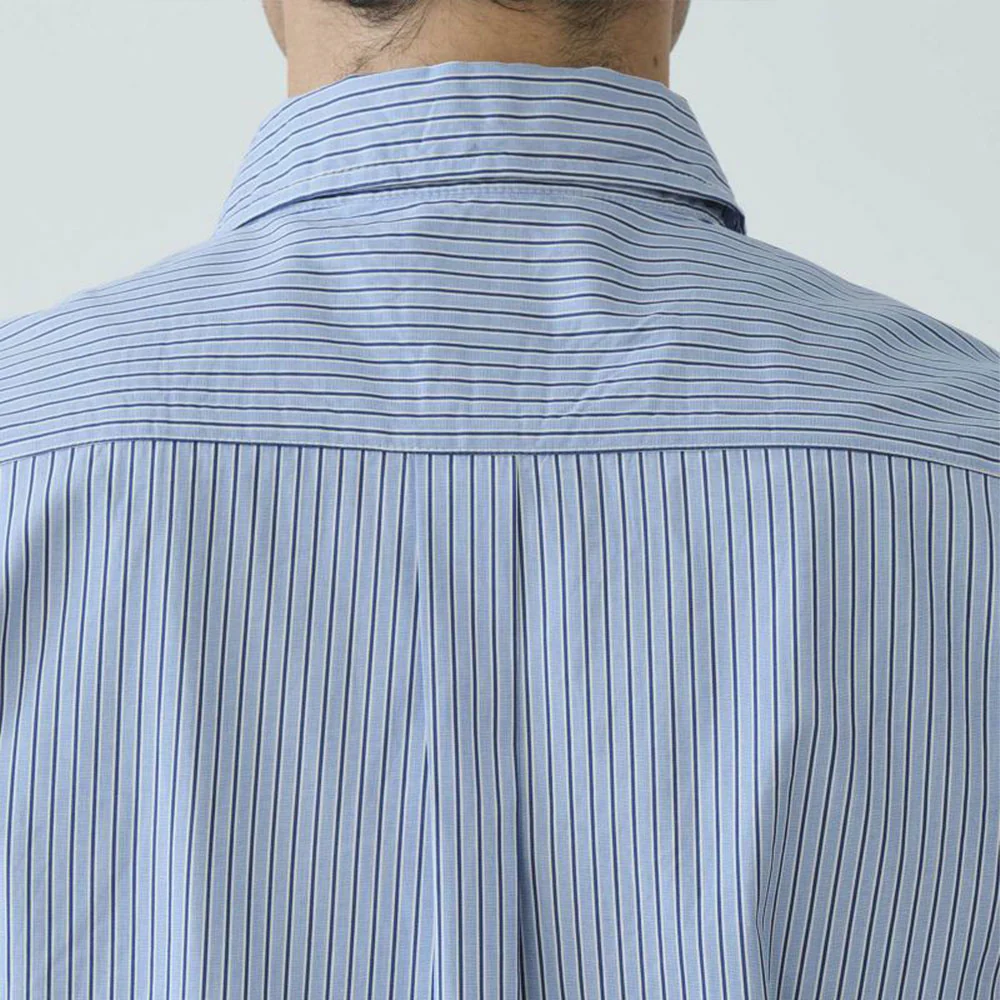 Sage de Cret - Chemise Rayée Thomas - Bleu - Image 5