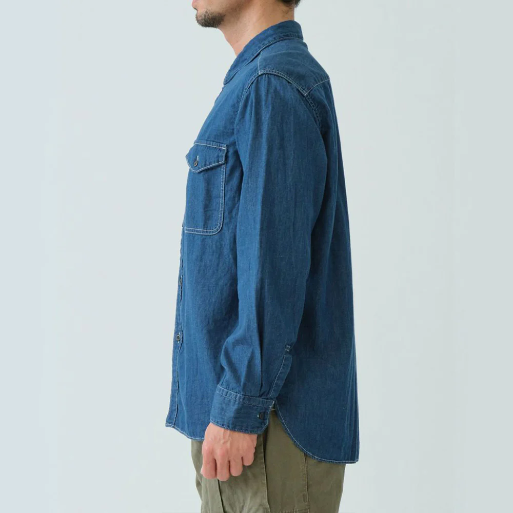Sage de Cret - Chemise Travail Denim - Bleu - Image 8