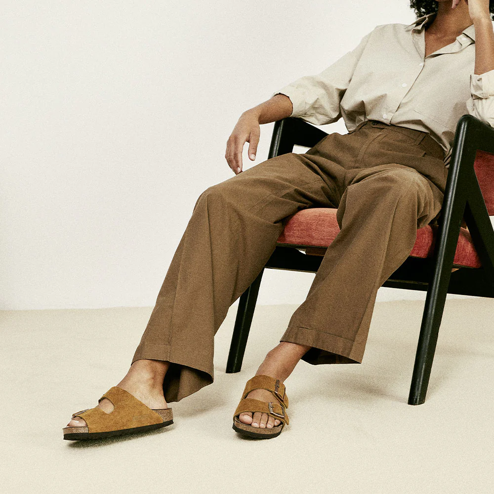 Birkenstock - Sandales Lit de pied souple Arizona - Marron - Image 3