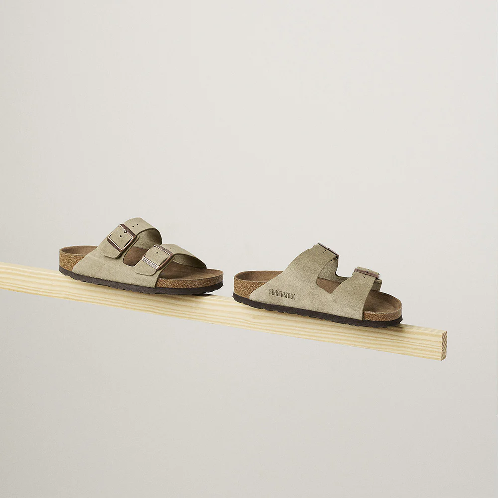 Birkenstock - Sandales Lit de pied souple Arizona - Taupe - Image 4