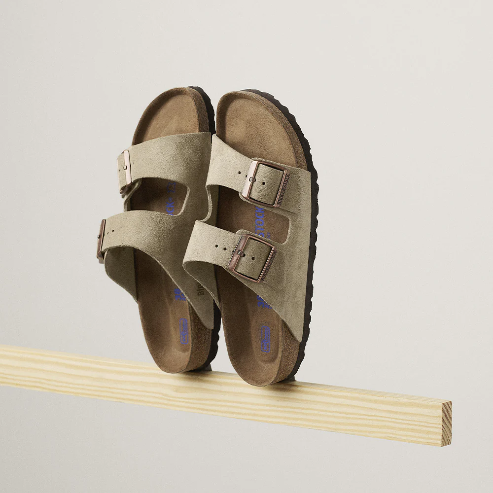 Birkenstock - Sandales Lit de pied souple Arizona - Taupe - Image 6